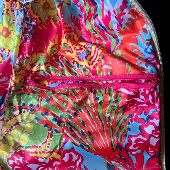 NWT Lilly Pulitzer Allie Down Filled Full Up/Down Zip Puffer Vest Small Floral - Picture 7 of 8